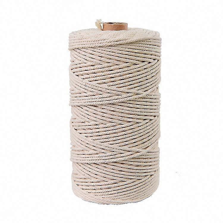 100m 3mm Soft Cotton Rope for DIY Projects, Home Use & Crafting