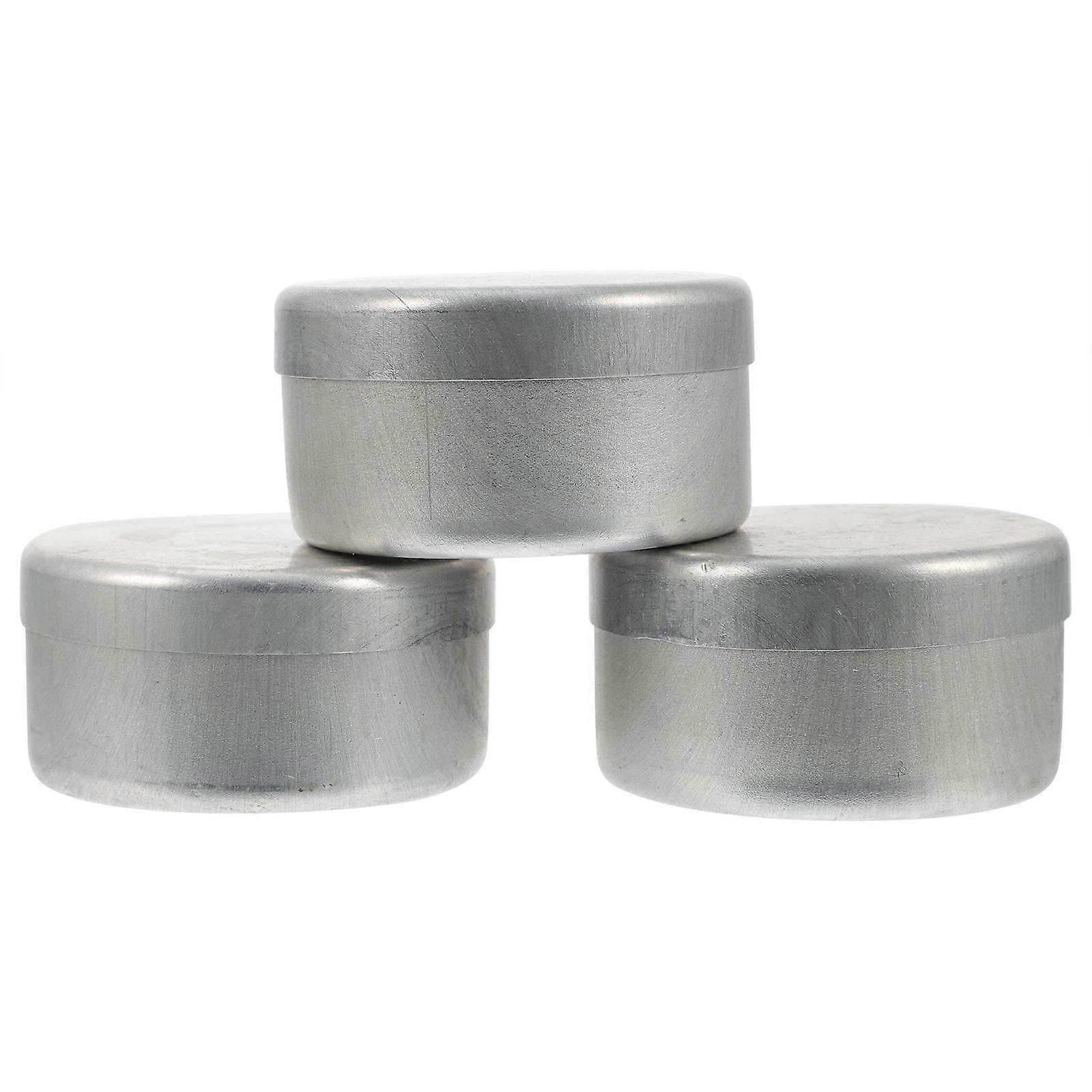 Aluminum Weighing Can for Laboratory Use Silver Color 3pcs Portable and Durable 3.5 Inch