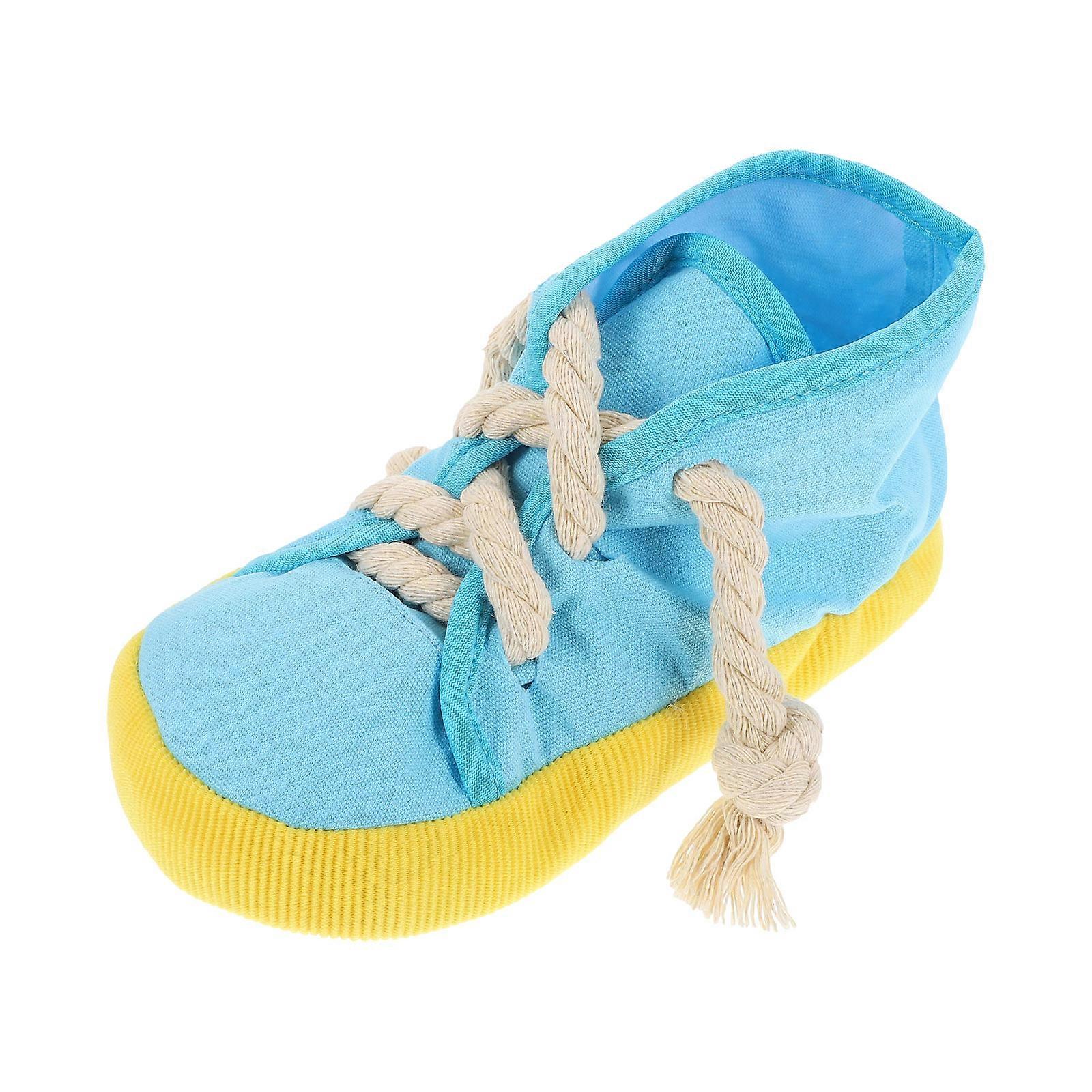 Pet Playthings Shoes Design Pet Toy Pet Training Canvas 8.3×3.5×3.9in Desktop Decoration 1Set