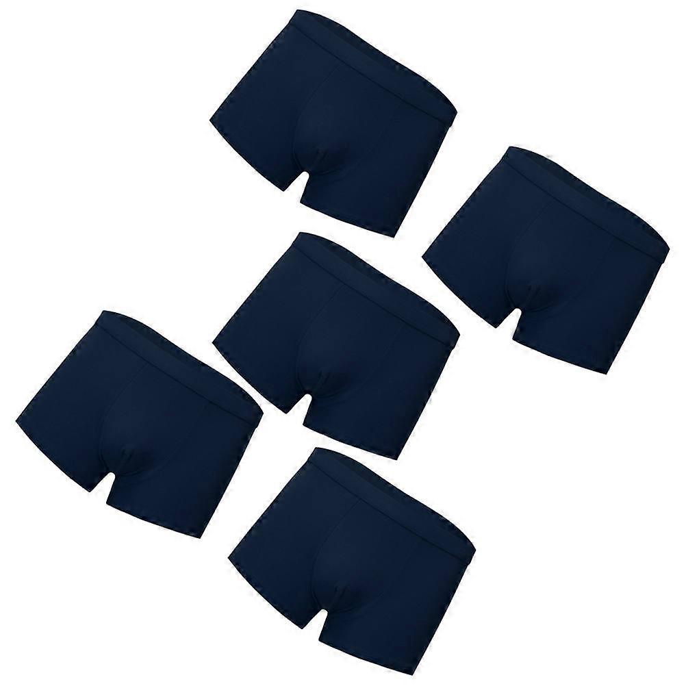 Herrenunterhosen Mens Underpants Cotton Material Function Square Cut Design For Sports 5Set 4XL