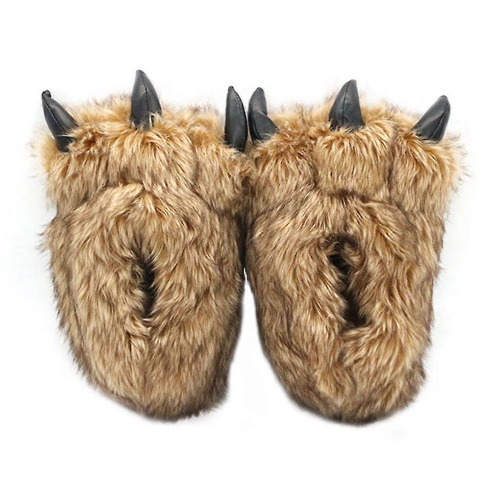 Cute House Slippers Lather Warm Non-skid Hotel Use For Men And Women 1 Pair