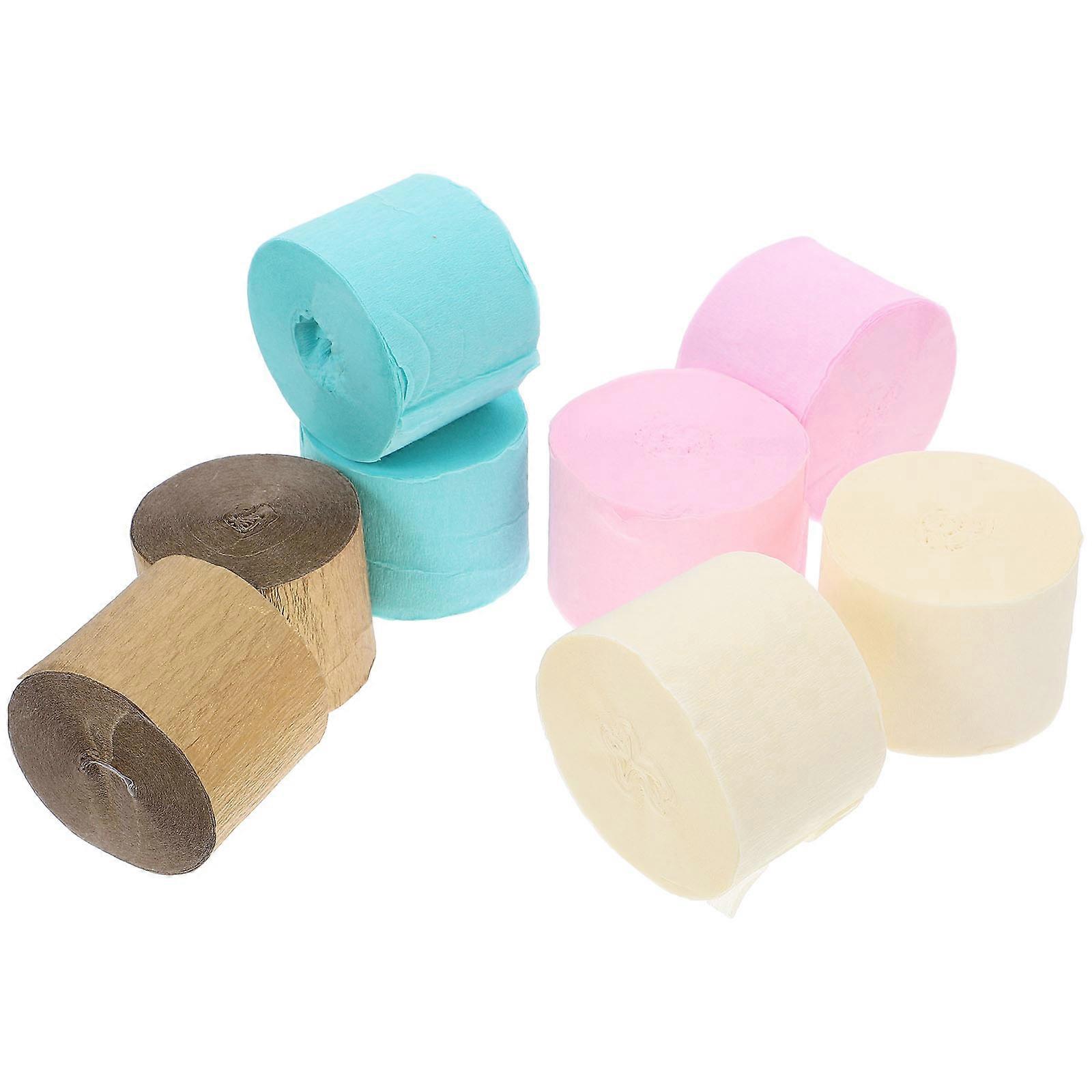 Raindrops 8pcs Crepe Paper Streamers for Christmas Party Birthday Wedding Baby Bridal Shower Decorations and Christmas Craft Supplies