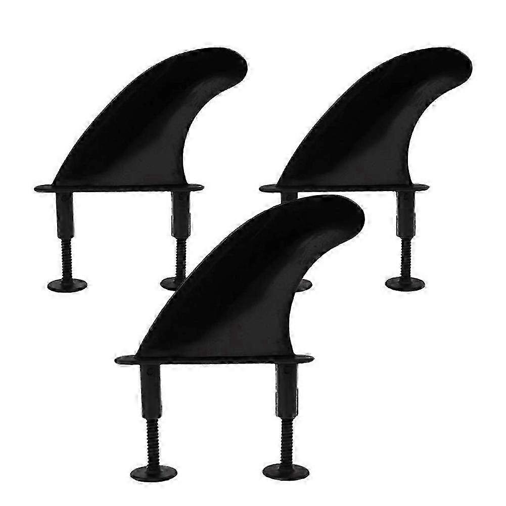 3Pcs Soft Top Surfboard Fins Set Compatible with Softboard, Paddle Board & Surf Board Accessories for Enhanced Stability
