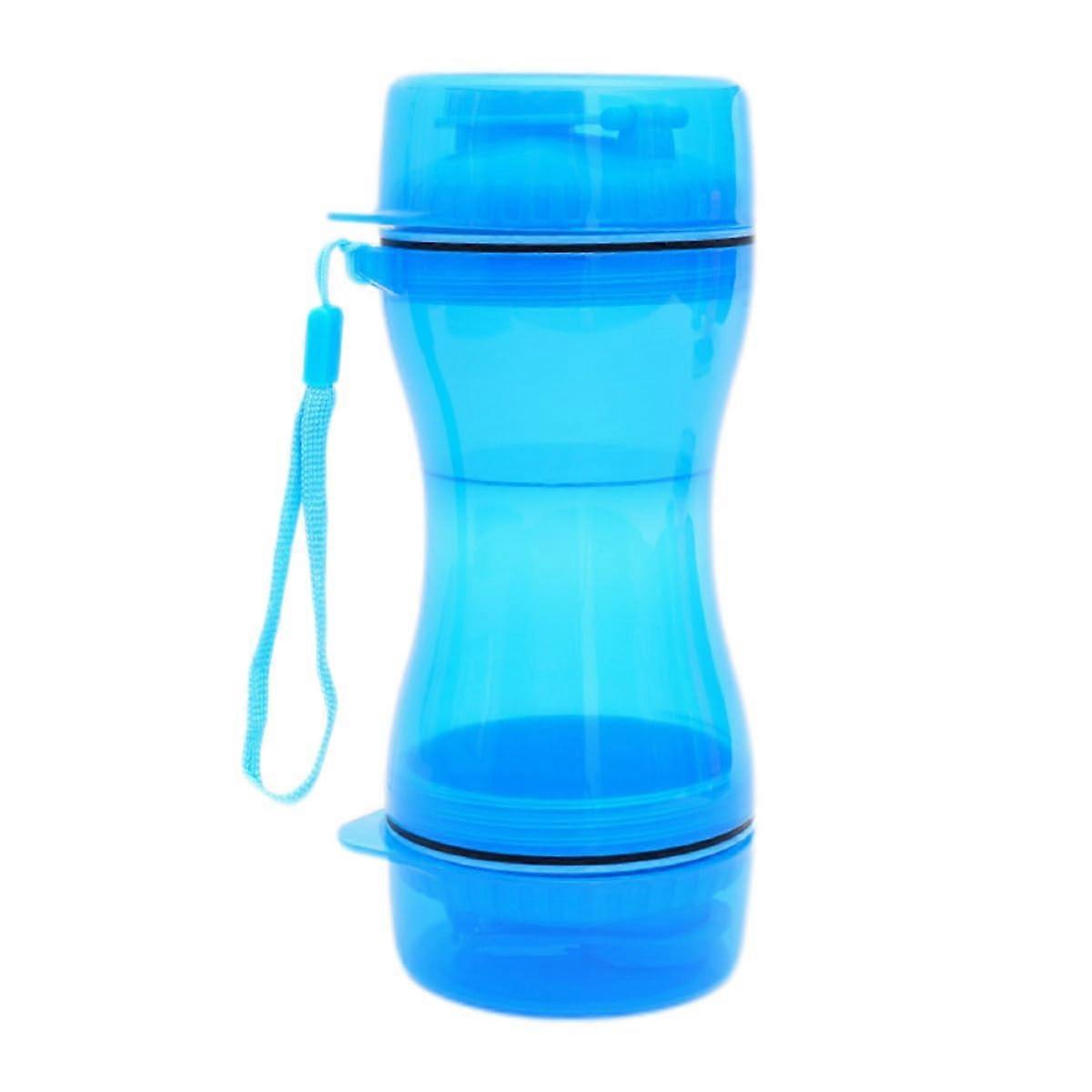 Dog Water Bottle with Dispenser and Food Container for Travel, 500ml, Leak-Proof, BPA-Free, Portable Design
