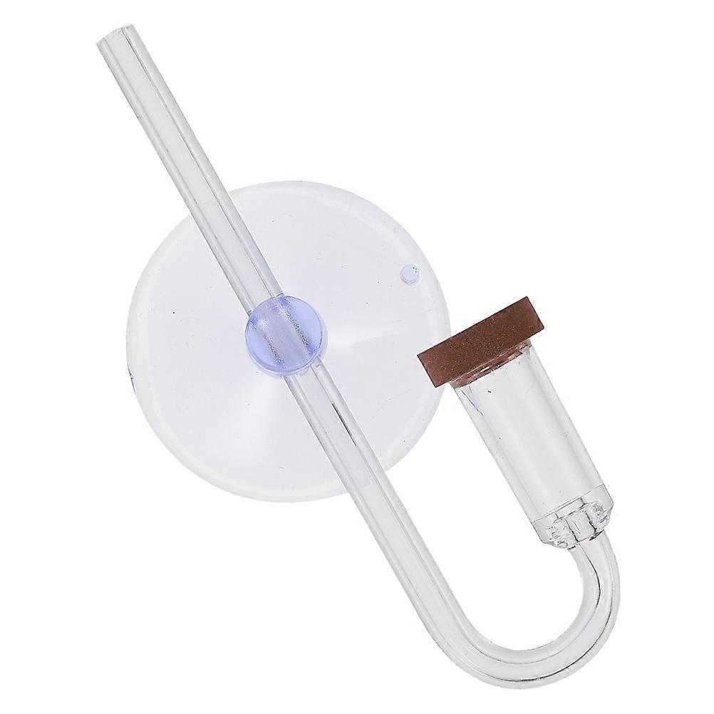CO2 Diffuser For Aquarium Use 8.2X4X1.3CM Transparent Acrylic Low-pressure Set
