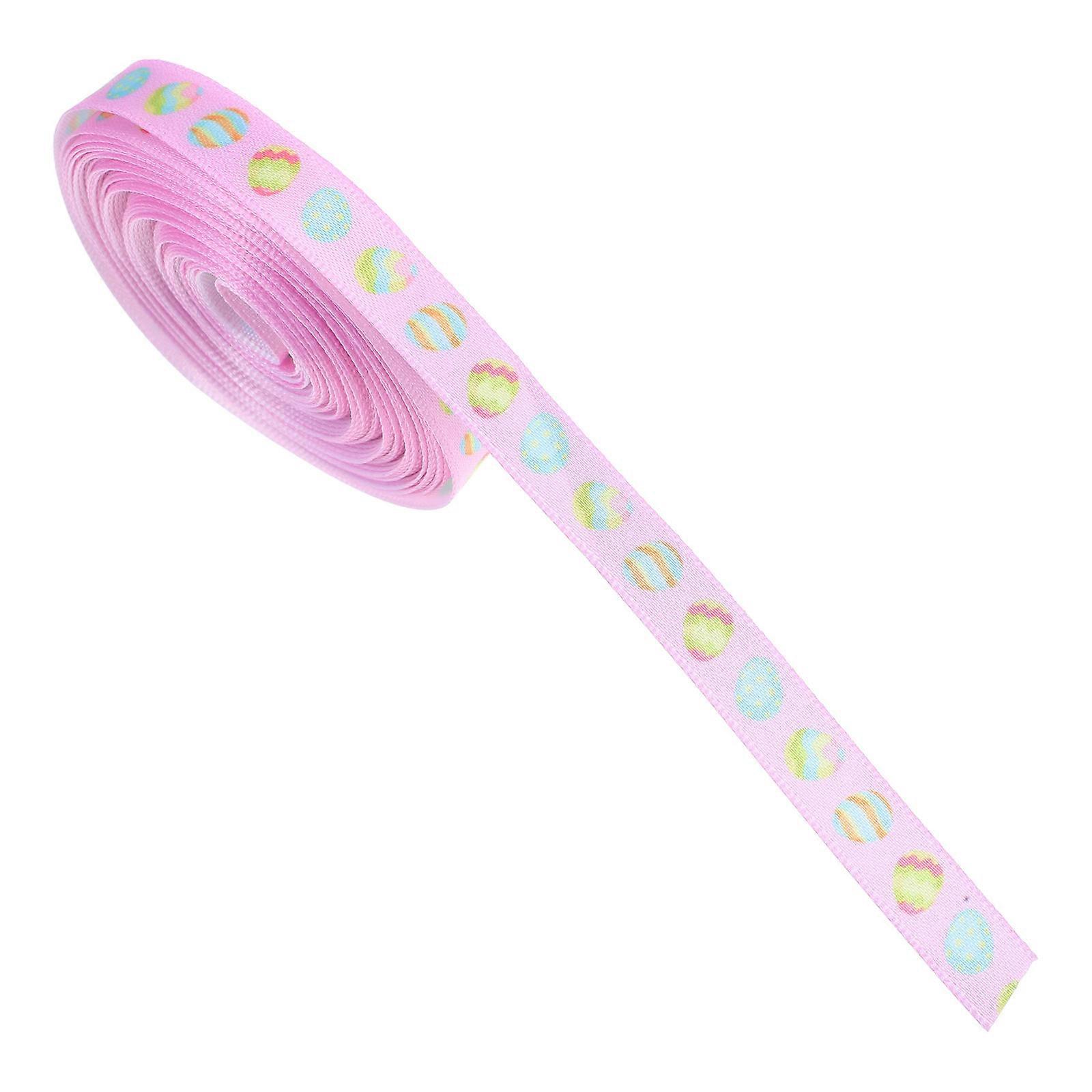 Easter Bunny Rabbit Grosgrain Ribbon Pink 900.00X1.00X0.10CM Decorative Wrapping Diy Projects 1 Roll