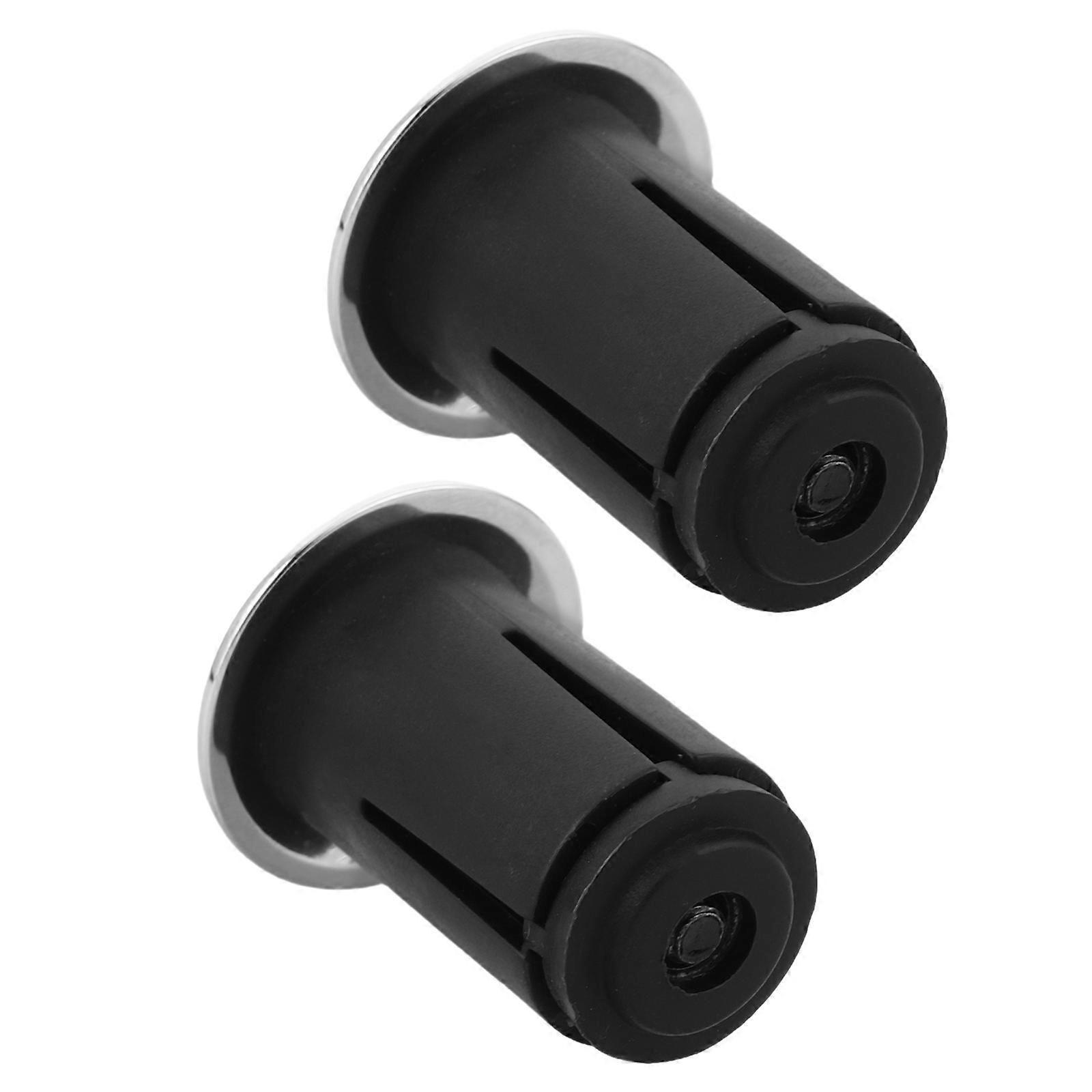 Aluminum Bike Handlebar End Plugs Expanding Caps for Mountain & Road Bicycles Slip Design Comfortable Grip Cycling Accessories Silver