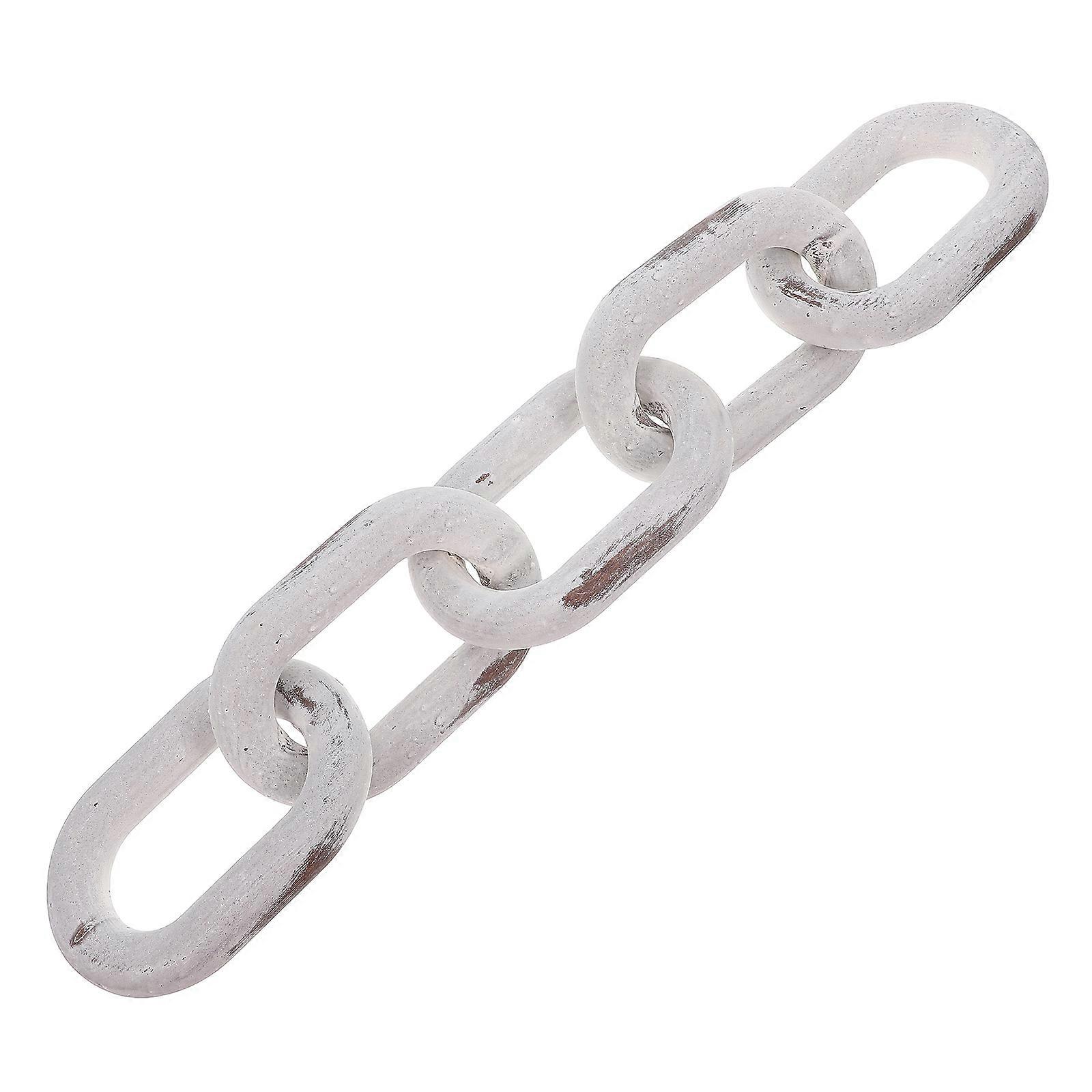 Rustic Wooden Chain Link Decor Interlocking Sculpture Unique Home Office Ornaments Versatile Table Wall Decoration For Various Occasions