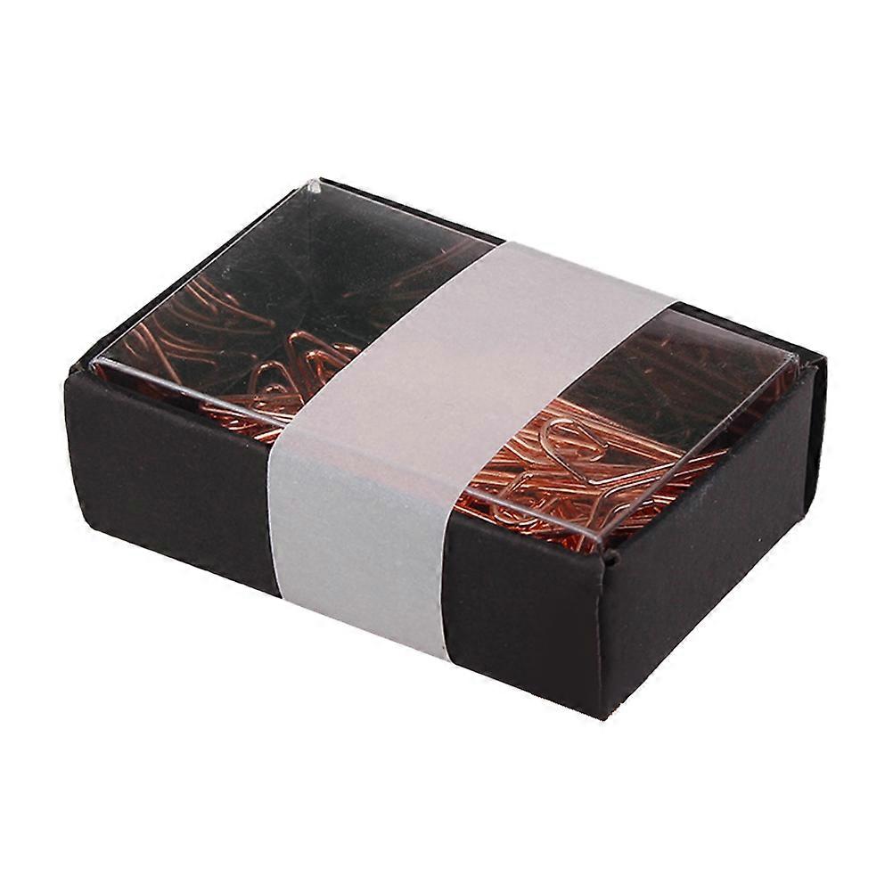 Golden Metal Creative Paper Clips for DIY Use Convenient Note and Photo Organizer Size 1 Box