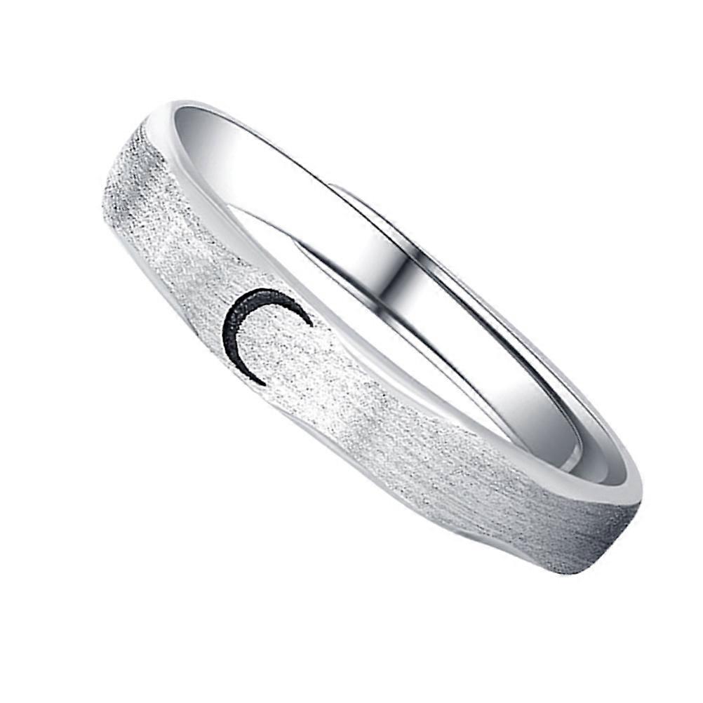 Couple Promise Rings Adjustable Creative Ring Silver Couples Jewelry 1Pack