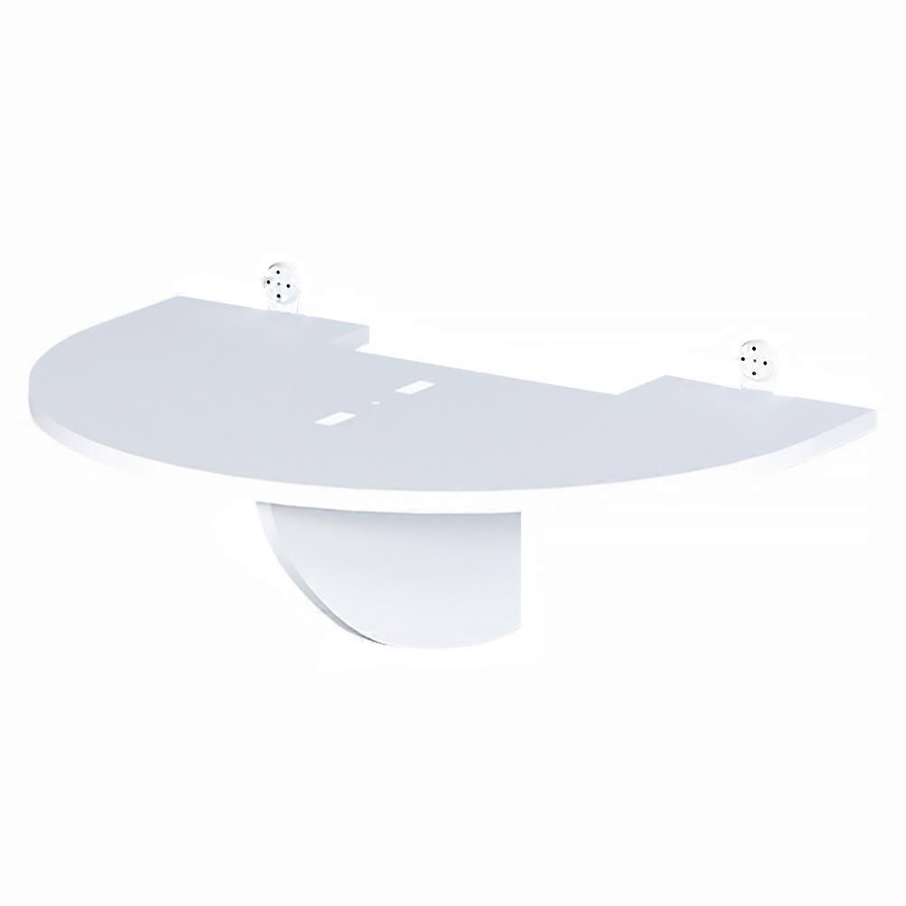 White Wall Mount Shelf for Home Organizer with High Durability and Nail-free Design Fits PVC