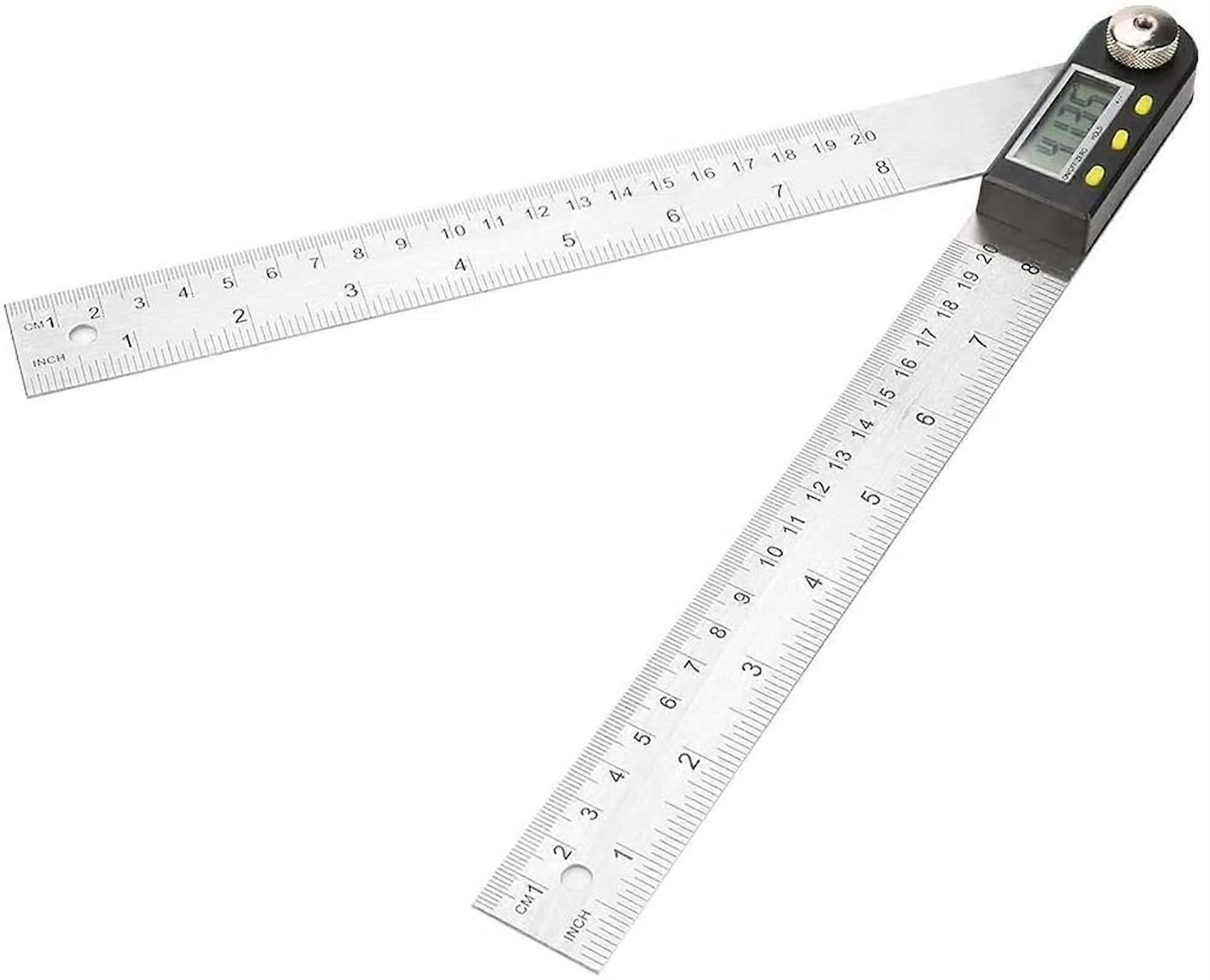 Protractor, angle ruler, digital angle finder with electronic display
