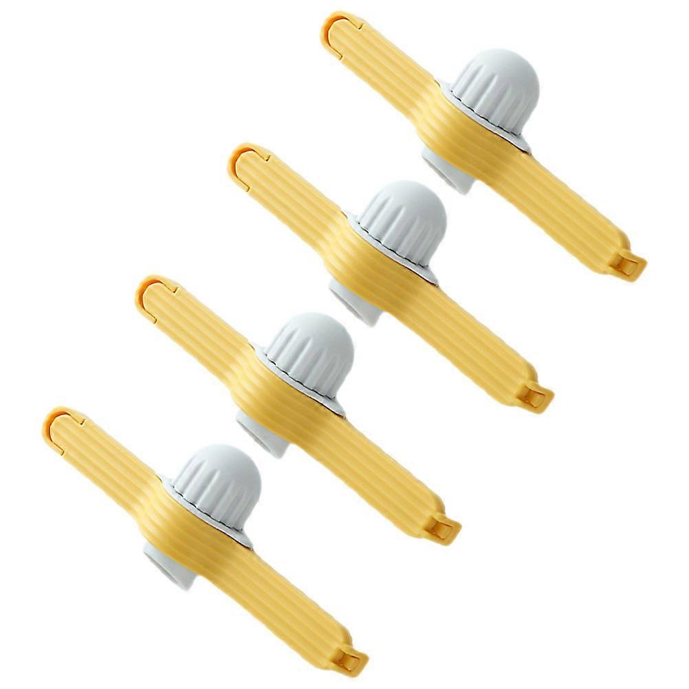 Tight Sealing Bag Clips 4Pcs PP Kitchen Supply For Snack Preservation Safe And Healthy