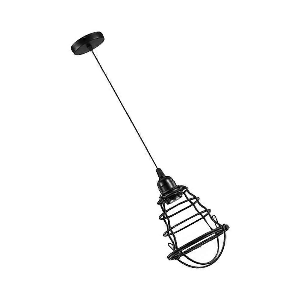 Black Iron Industrial Style Hanging Light for Indoor Use Create Cozy Illumination Effect 10.5 Inches