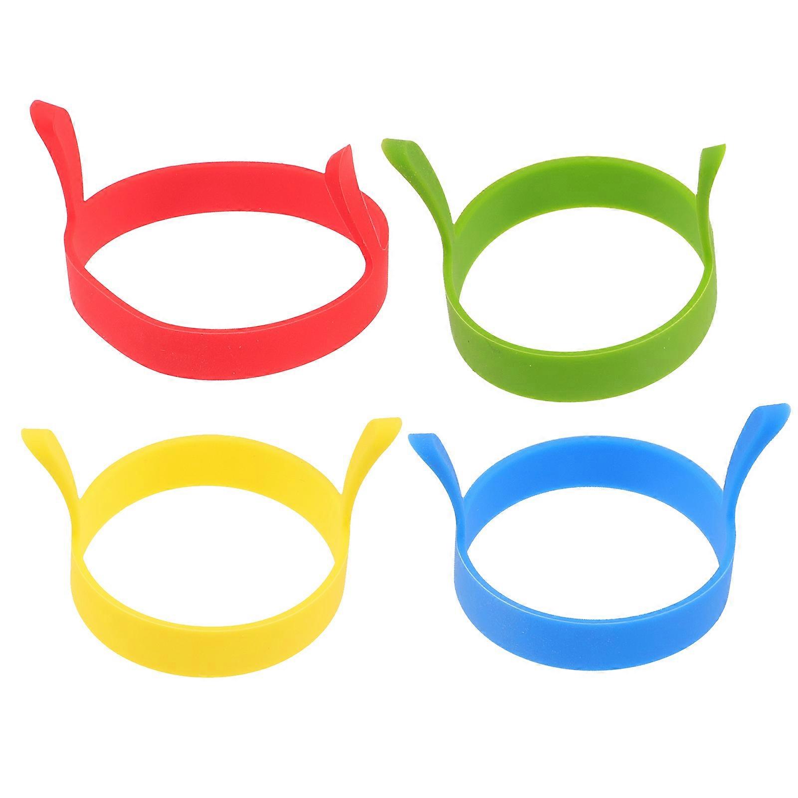 8Pcs Heat Resistant Egg Rings for Household Use Practical Omelette Molds with Round Shape