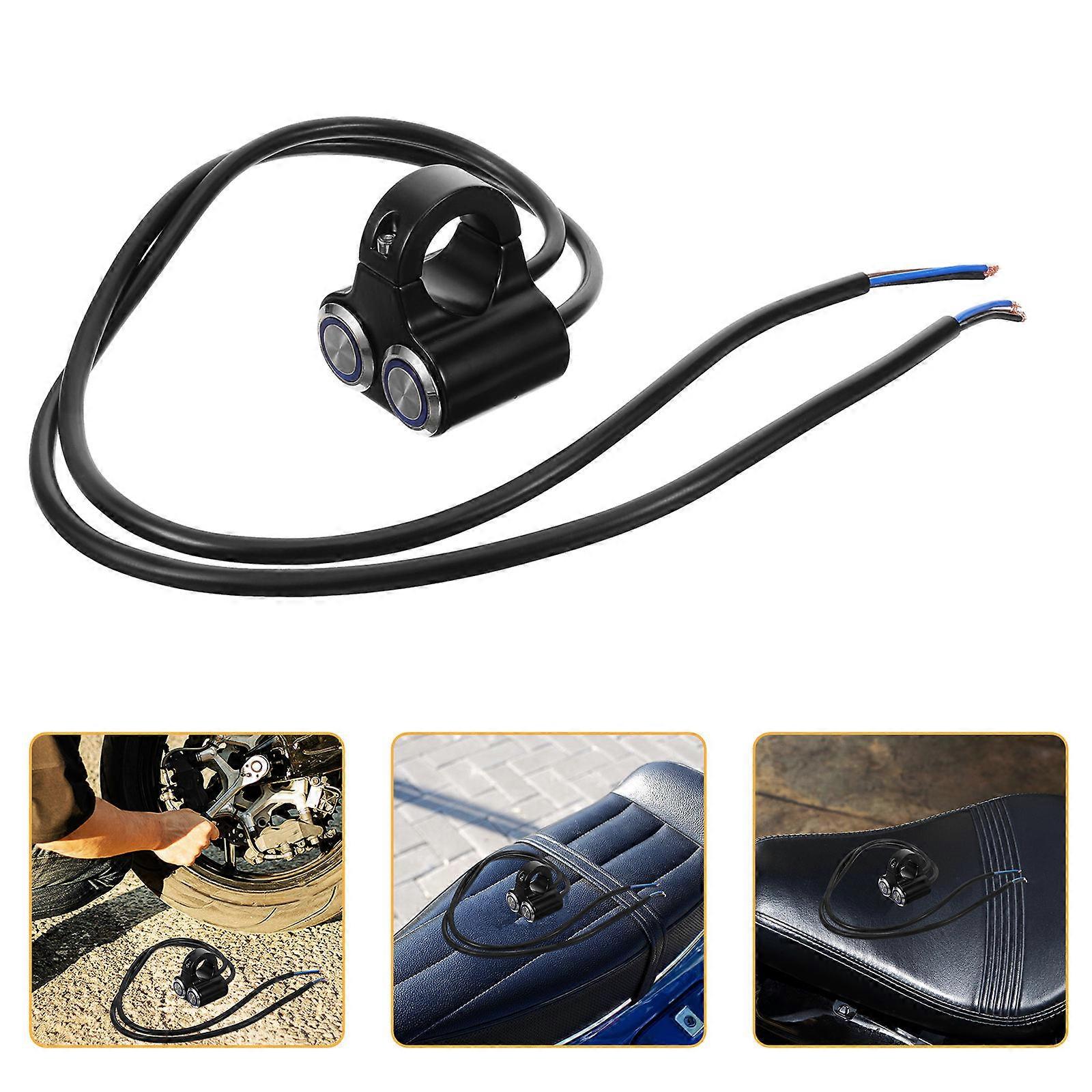 Motorcycle Handlebar Switch Brake Light Control For Motorcycle Riders Black 1Pack