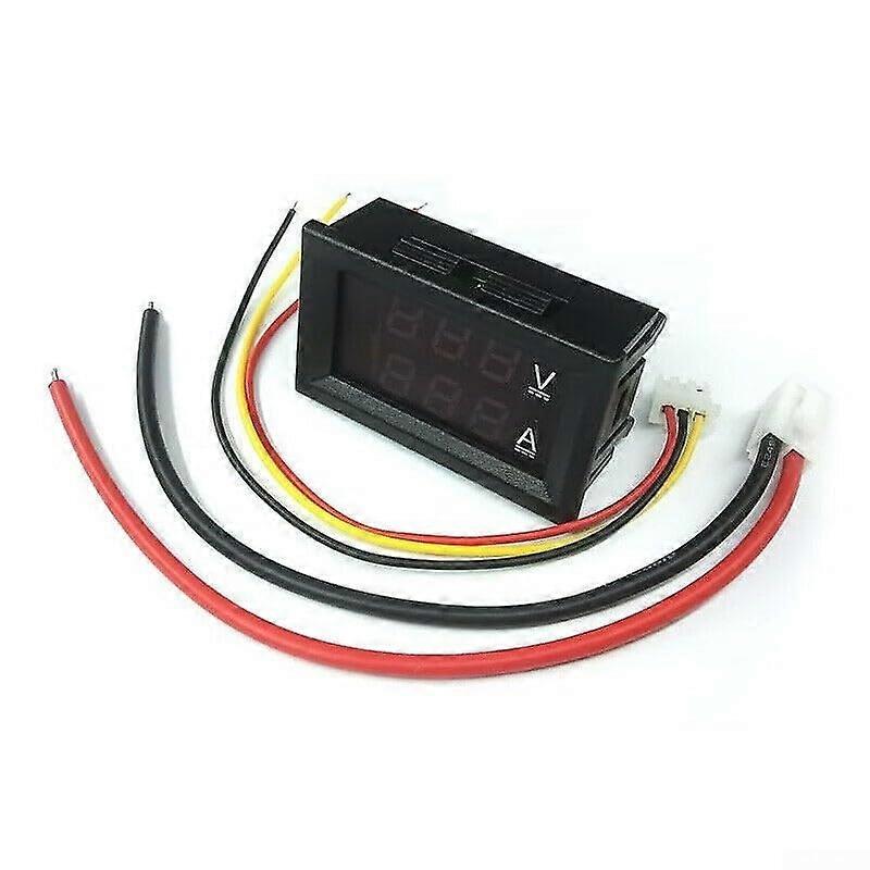 Dual LED Display Digital DC Voltmeter Ammeter Power Meter 100V 10A for Accurate Voltage and Current Measurement