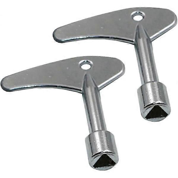 2-pack Triangular Metal Key, Triangular Keys, Meter Cabinet Key for Electric, Water Meter, Wardrobe