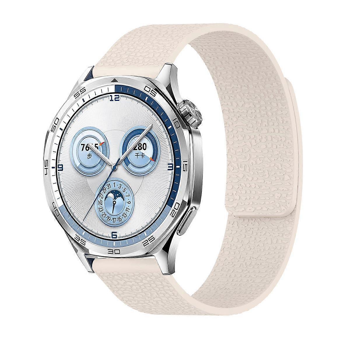 Lychee Texture Soft Magnetic Silicone Watch Band