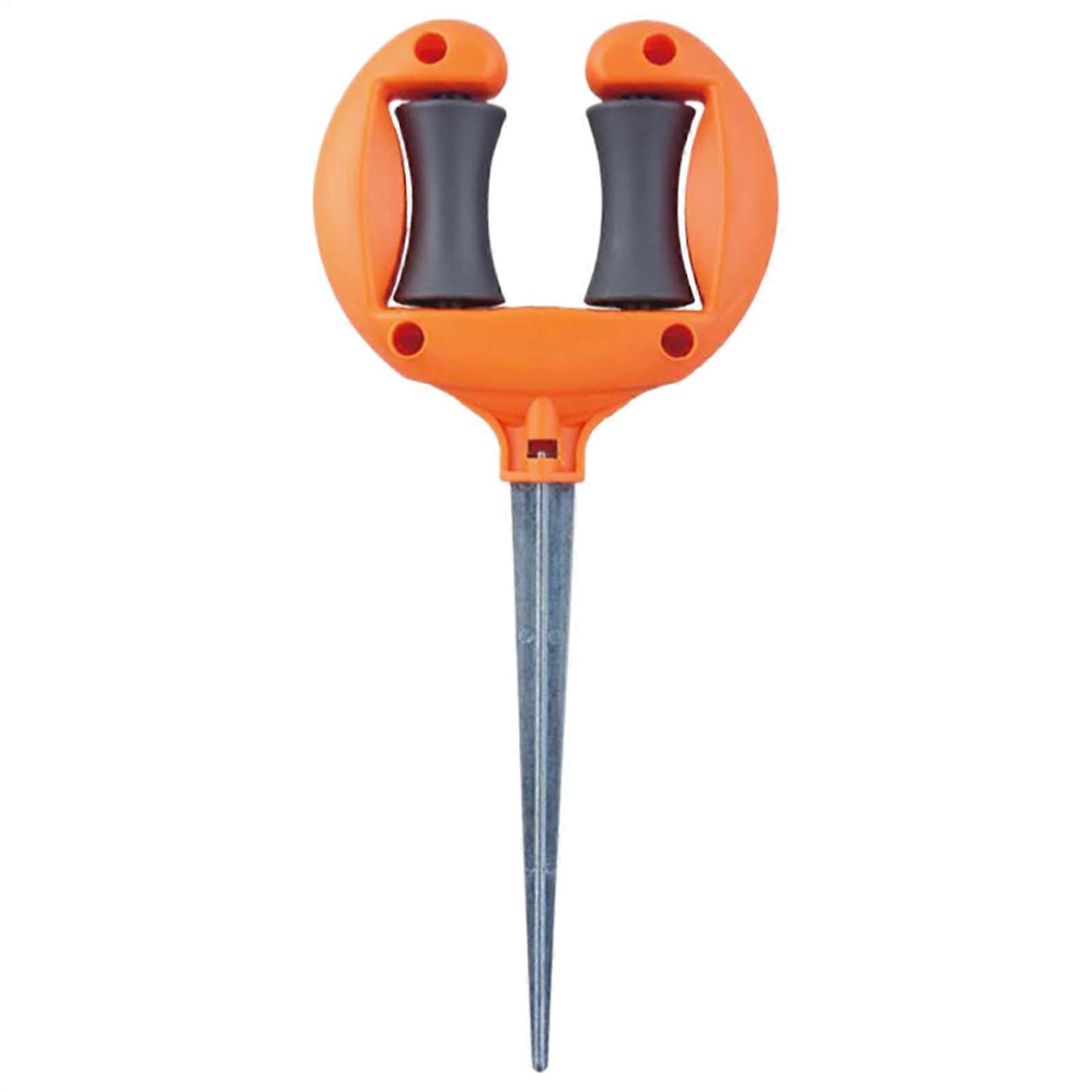 Metal Spin Top Roller System 135G Portable Garden Hose Guide For Hose Control Water Guide Spikes Stakes Maneuverability