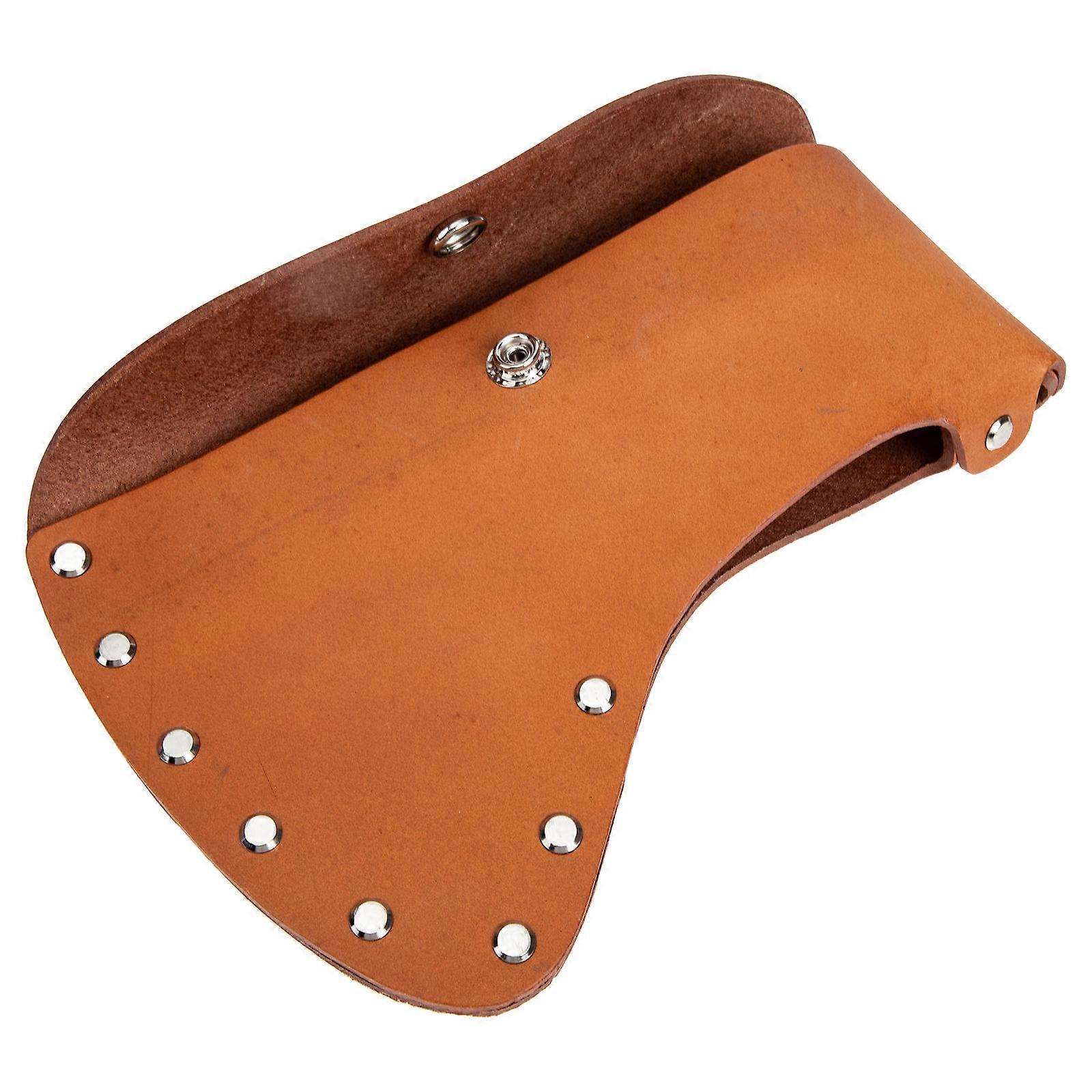Cattlehide Protective Head Cover Portable Hatchet Case