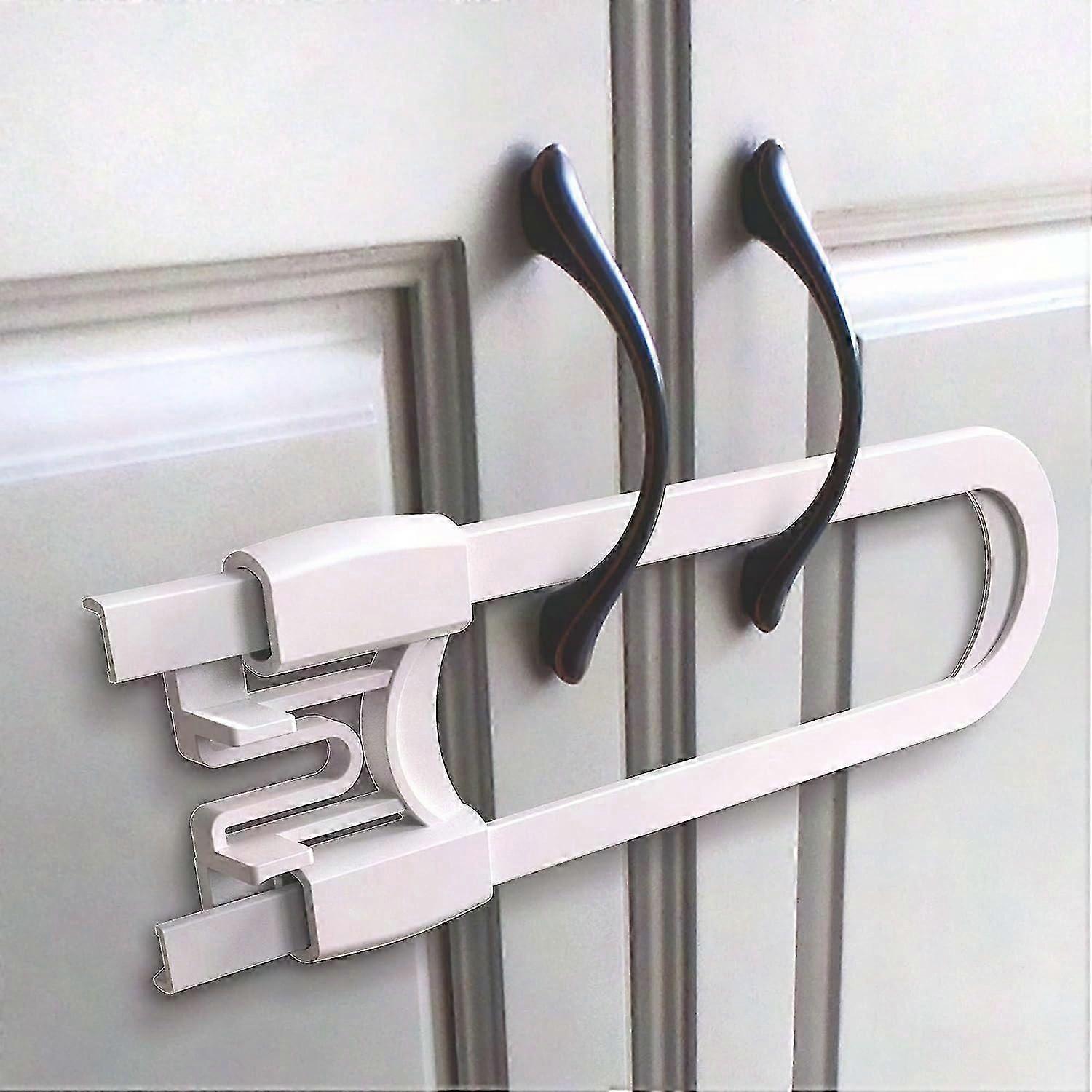 Child Safety Cabinet Locks - Baby Proofing Handle Locks - Easy No-Tool Installation
