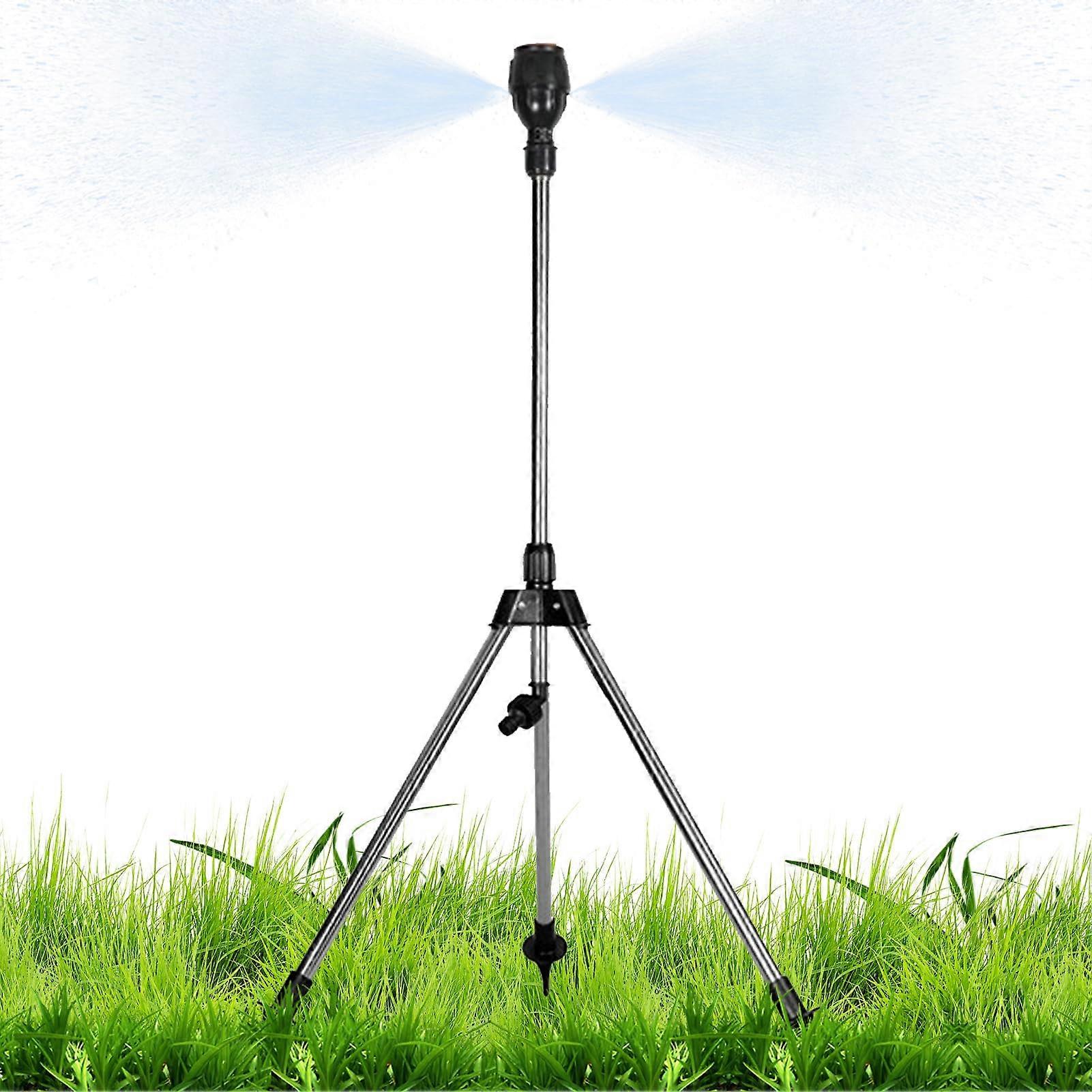 Lawn Sprinkler with Tripod, Rotating Tripod Sprinkler, Large Garden Watering System