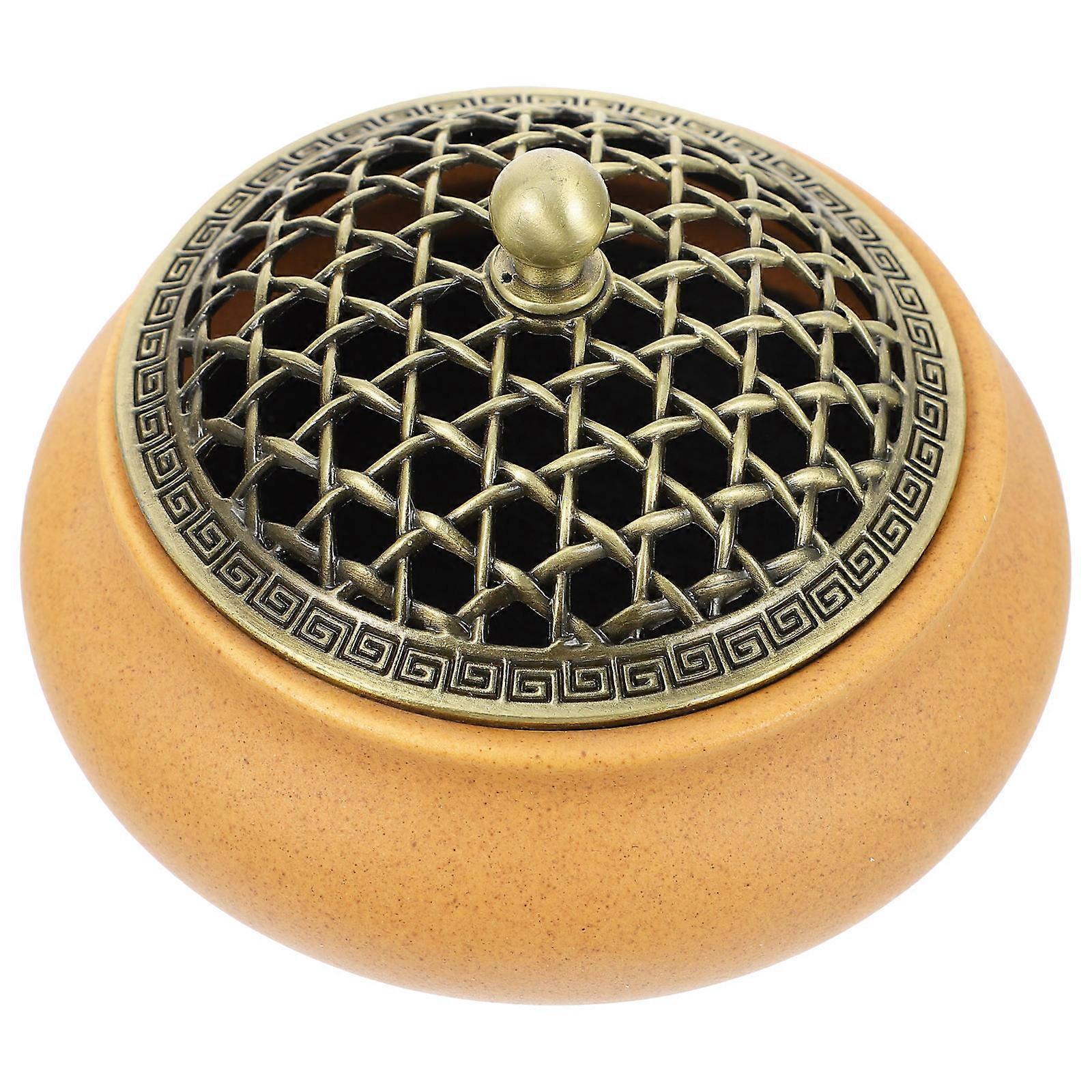 عطر سيراميك الموقد الروائح ديكور المنزل غرفة اليوغا 10X10X7.6CM 1 قطعة