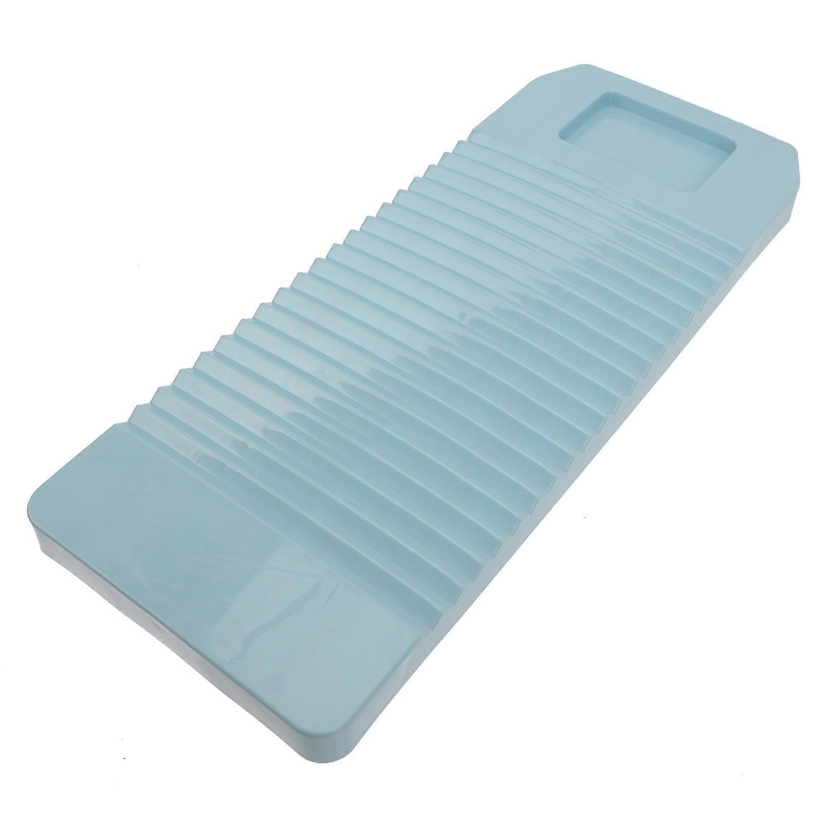 Skyblue Plastic Washboard with Wavy Rubbing Surface for Home Use Handheld Design Easy to Piece