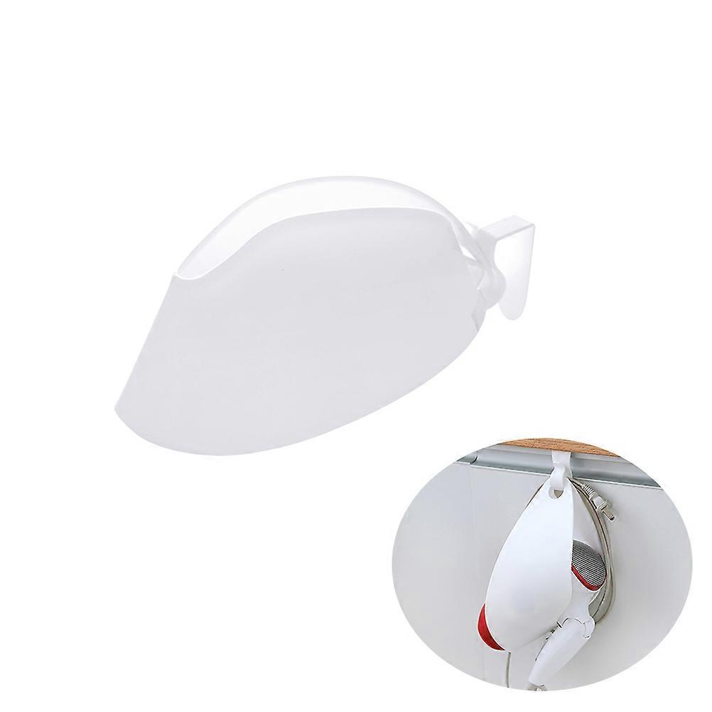 Creative Hair Dryer Holder with Elastic Design and Hook for Organizing White PP Material