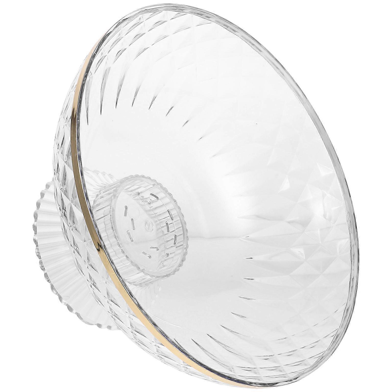 Transparent PET Fruit Plate for Storage Easy to Clean and Detachable 7.87 x 1.57 Inches