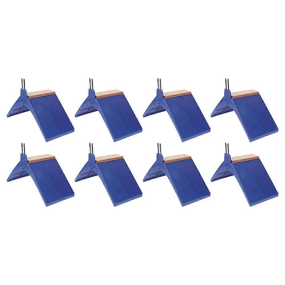 Plastic Pigeon Perch Stand for Pet Use Blue Color Durable and Strong Lightweight Portable 8 Pieces