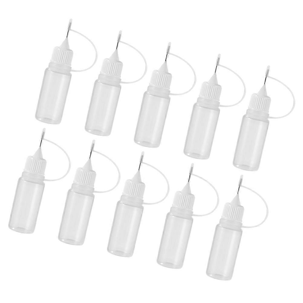 20 Pcs Precision Needle Oil Bottles Squeeze Glue Applicators Leak Proof Design PE Material for Crafting DIY Projects Accurate Dispensing