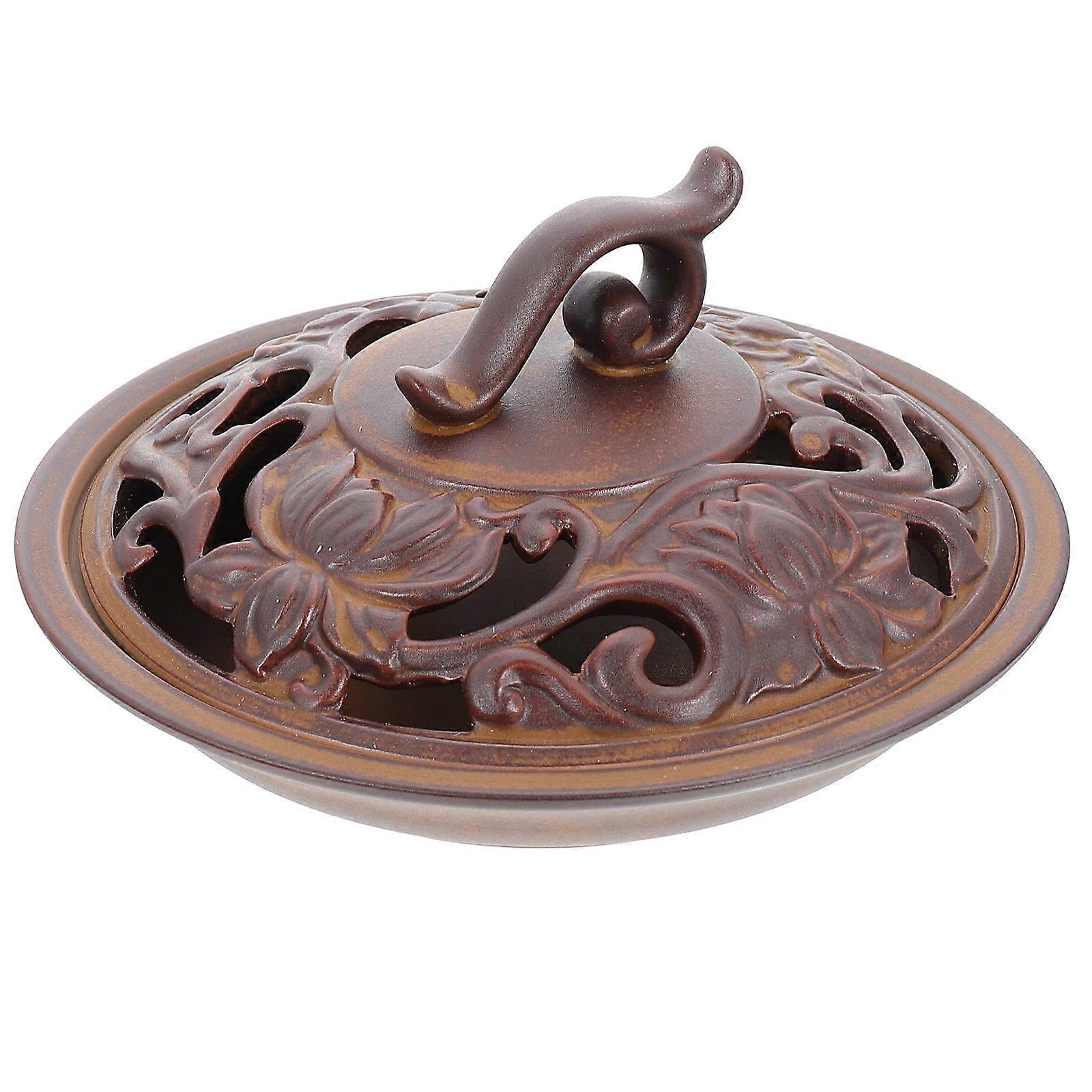 Antique Green Ceramic Incense Burner for Home Use Ideal for and Relaxing Atmosphere