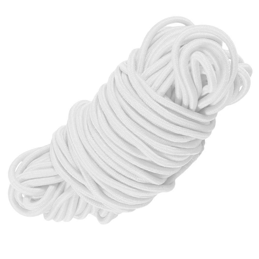 White Elastic Band for DIY Crafts Mask Making and Book Binding 2 5mm Round Polyester Latex Cord