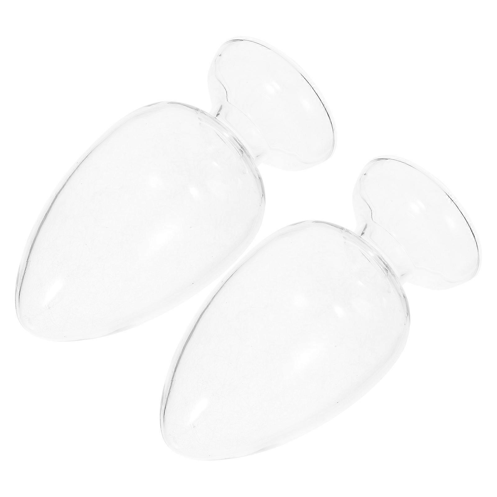 2pcs Glass Storage Bottles for Laboratory Use Transparent Conical Shape 50ml