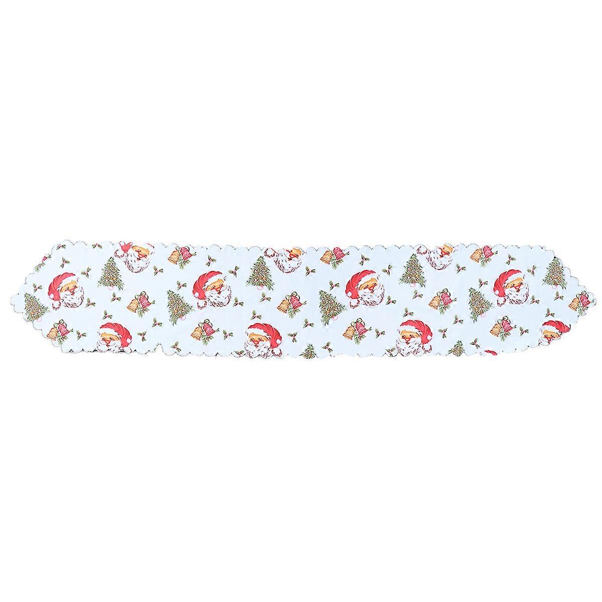 Elegant Cotton Linen Table Runner For Christmas Party Families Decorative 1Set