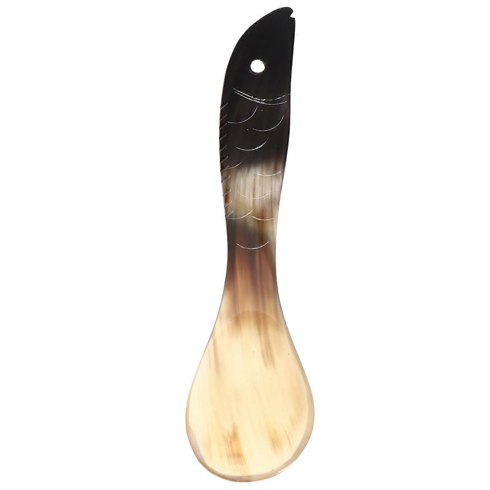 Multi Color Smooth Serving Spoon with Comfortable Handle for Home Use Made of Synthetic Material