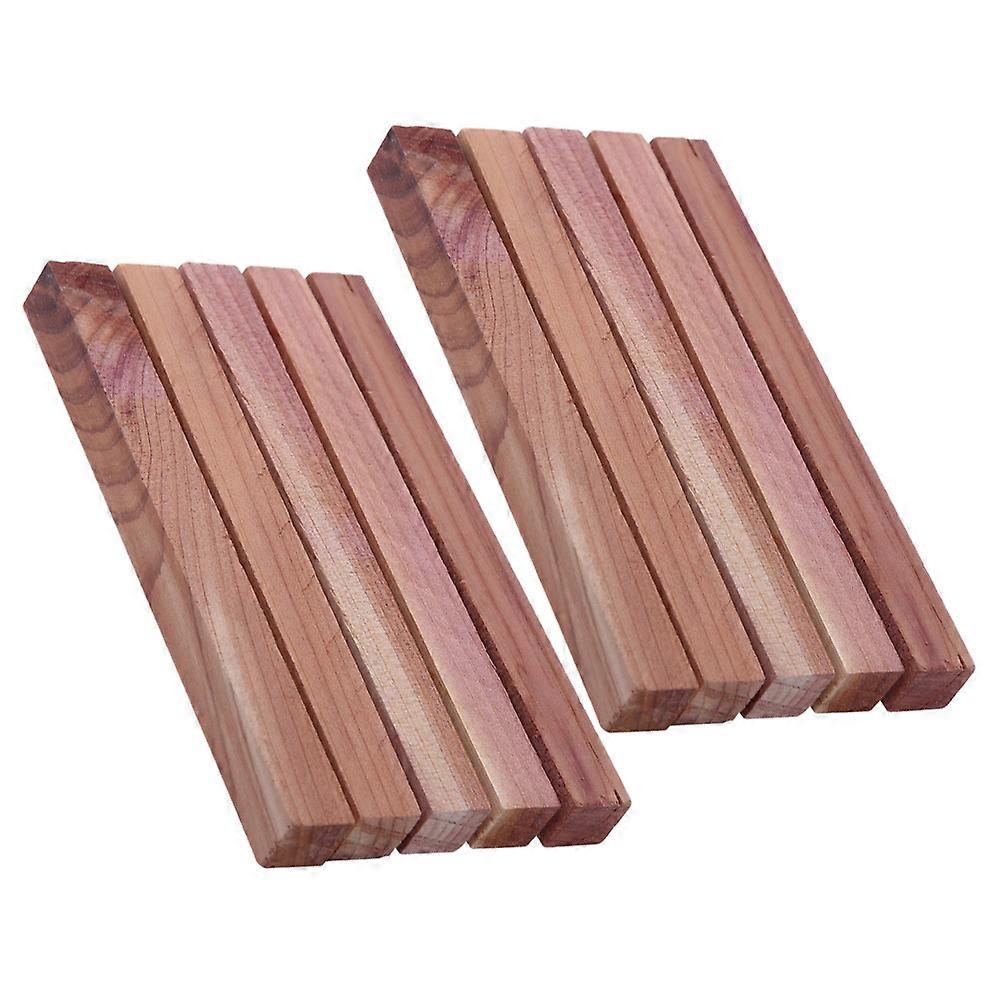 Deodorant Blocks For Home Use Drawers Closets Brown Anti-Worm 10Pcs