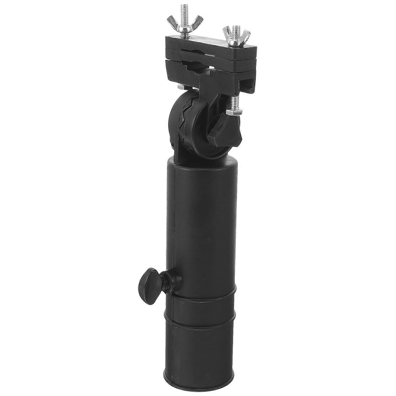 Golf Cart Umbrella Holder for Push Cart Adjustable Plastic Black Multifunctional Design 4.7 Inches