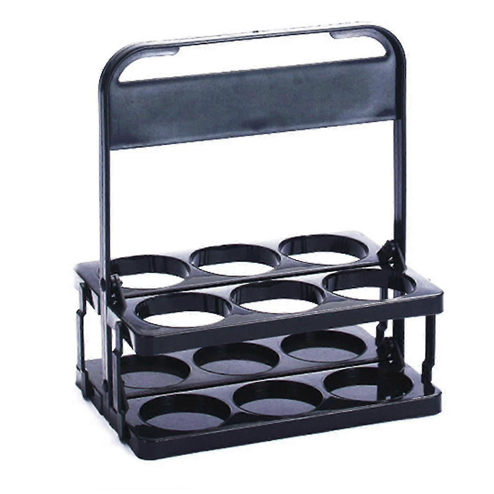 6-Compartment Foldable Beer Carrier, Portable Beverage Caddy for Soda, Wine, Cans [jkw]