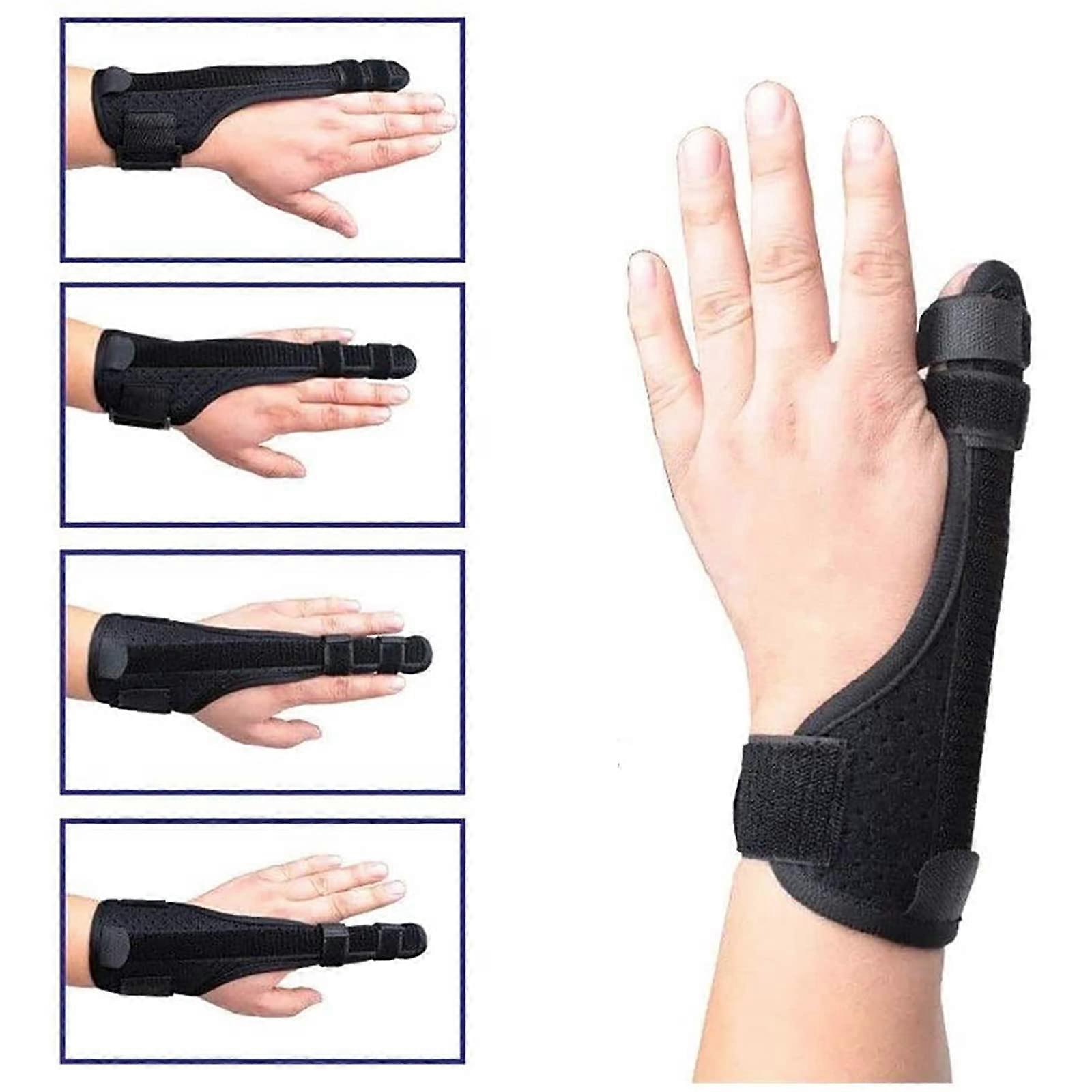 Finger Support Brace, Stroke Rehab Gloves for Trigger/Mallet Fingers or Broken Pain