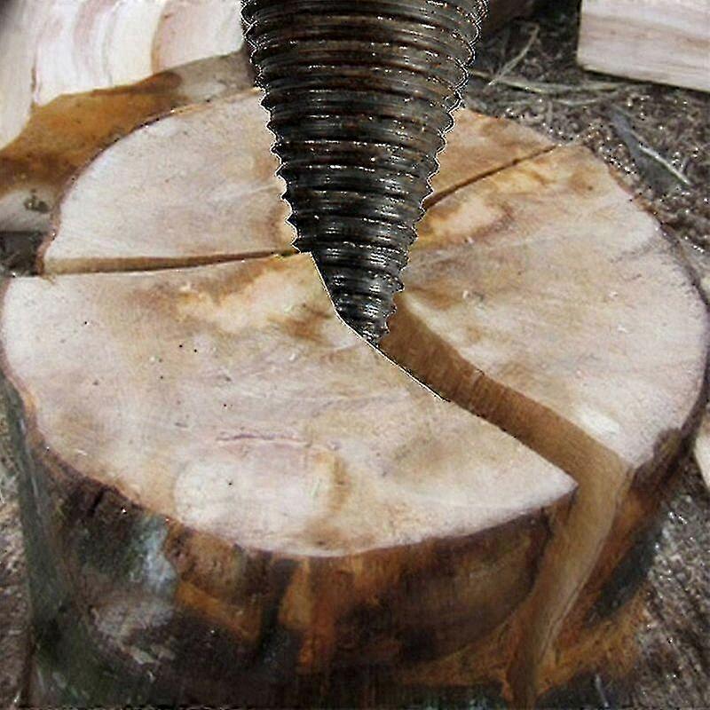 2025 32mm Log Splitter, 4PCS Log Splitter for Splitting Wood, Wood Drill Bit with Hexagonal Post Easy to Split Wood