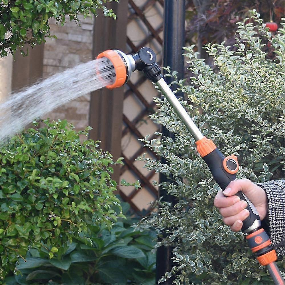 47cm Watering Gun Garden Nozzle 180° Adjustable Car Wash Water Spray Gun 8 Patterns Spray Lawn Watering Multi-Function Tools 2025