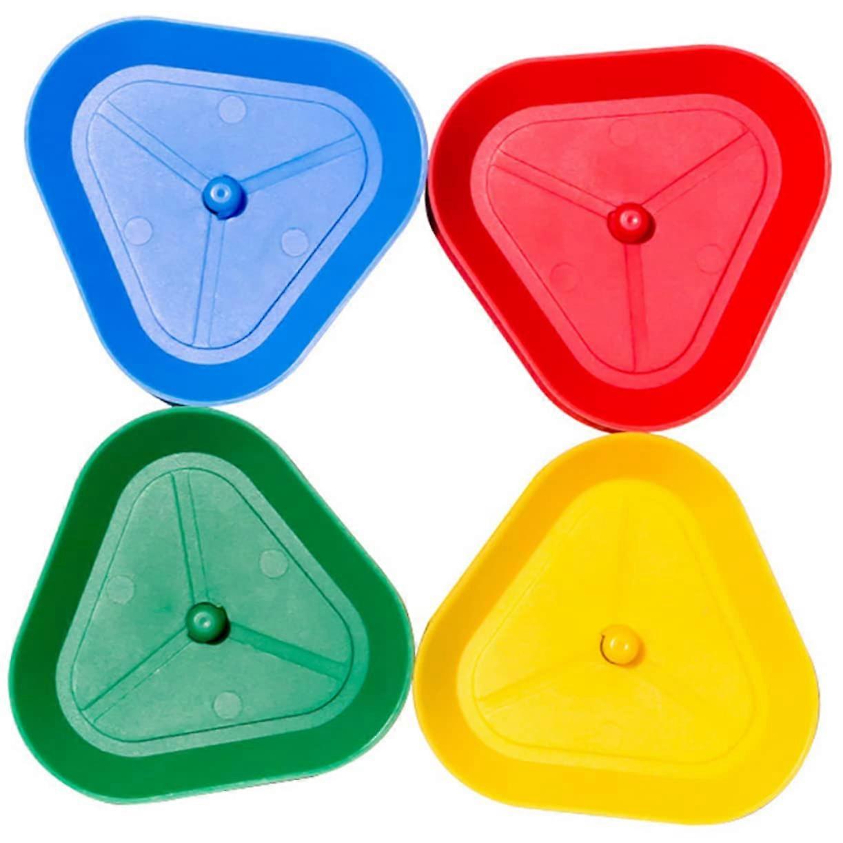 4-Piece Triangular Card Holder Set for Seniors, Portable Card Clips for Hands-Free Board and Card Games, Durable Design