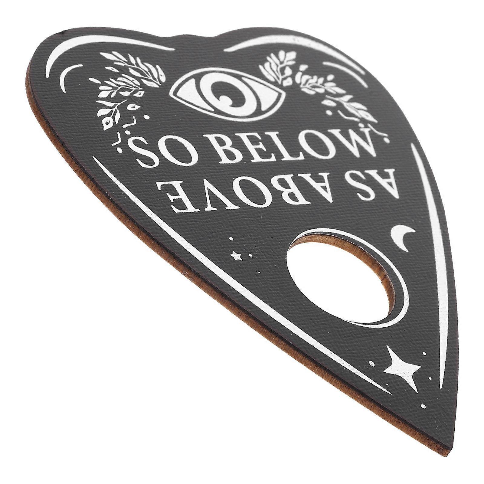 Heart Shape Wooden Pendulum Board Designed for Room Decoration and Spiritual Insight Constructed with Black Wood 1Pack