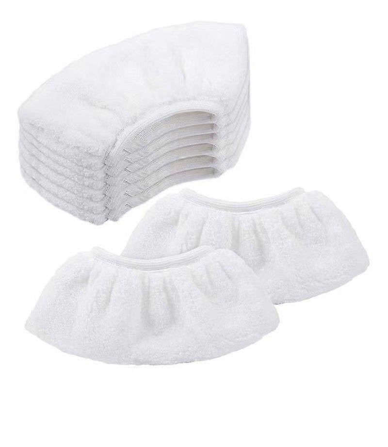 Pack of 8 Microfiber Cloths for Krcher, Cloths for Handheld Nozzle Accessory for Steam Cleaners SC 1, 2, 3, 4, 5