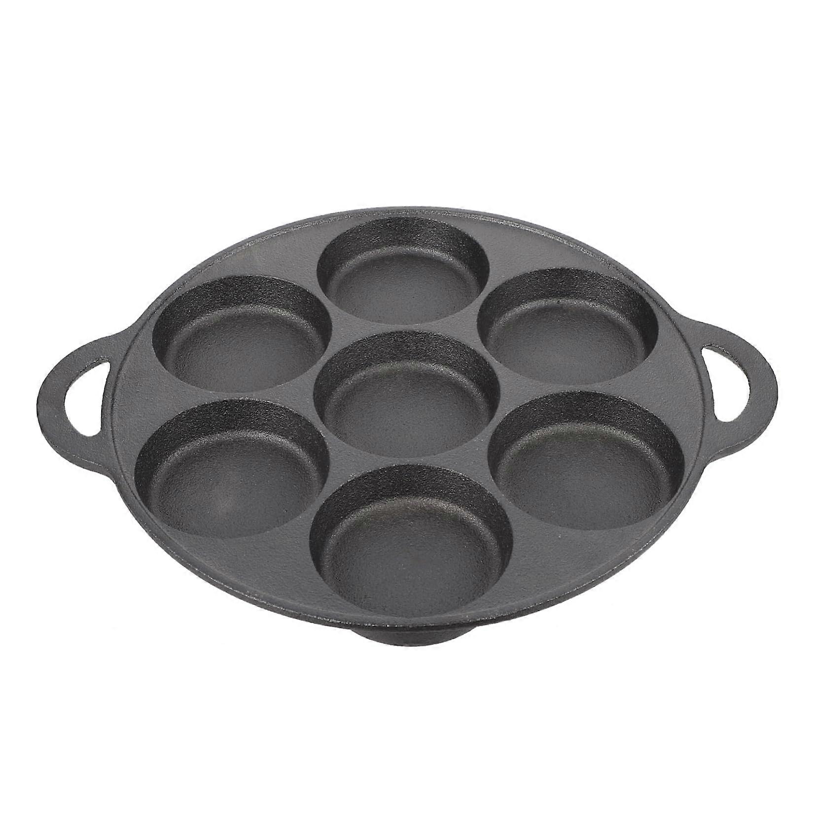 1pc Seven Frying Pan NonStick Snail Maker HeavyDuty Cast Cooking Tool for Breakfast Suitable for Induction and Gas Cooktops