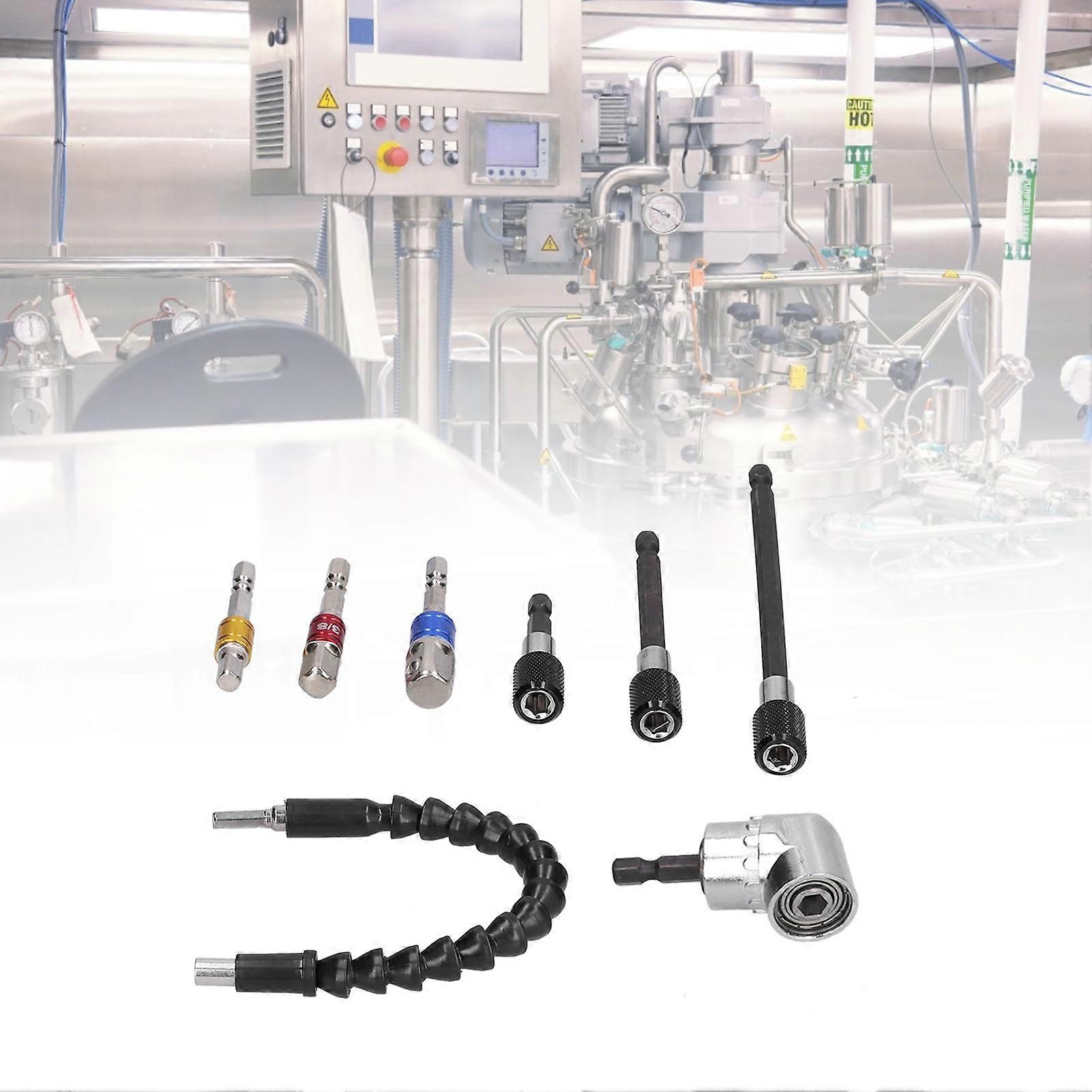 105 Degree Right Angle Drill Attachment Alloy Sturdy Durable Convenient Efficient Hex Shank Drill Nut Driver Bit