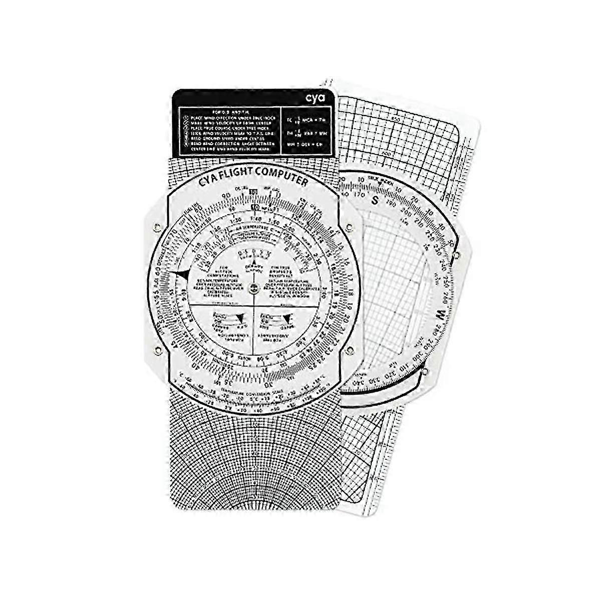 E6b Plast Flight Computer, patentert Aviation Pilot Flight Computer Kalkulator Standard Flight Tra